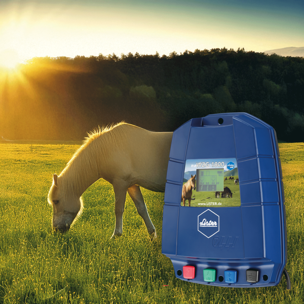 Weidezaungerät WZG 1000 mit Pferd